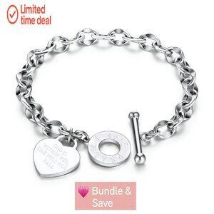 Stainless Steel Engraved Scripture Bracelet 7.87 Inch Bangle Gift
